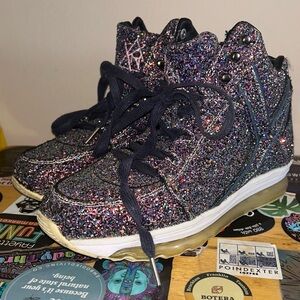 Glittery Women’s size 11High-Top Sneakers